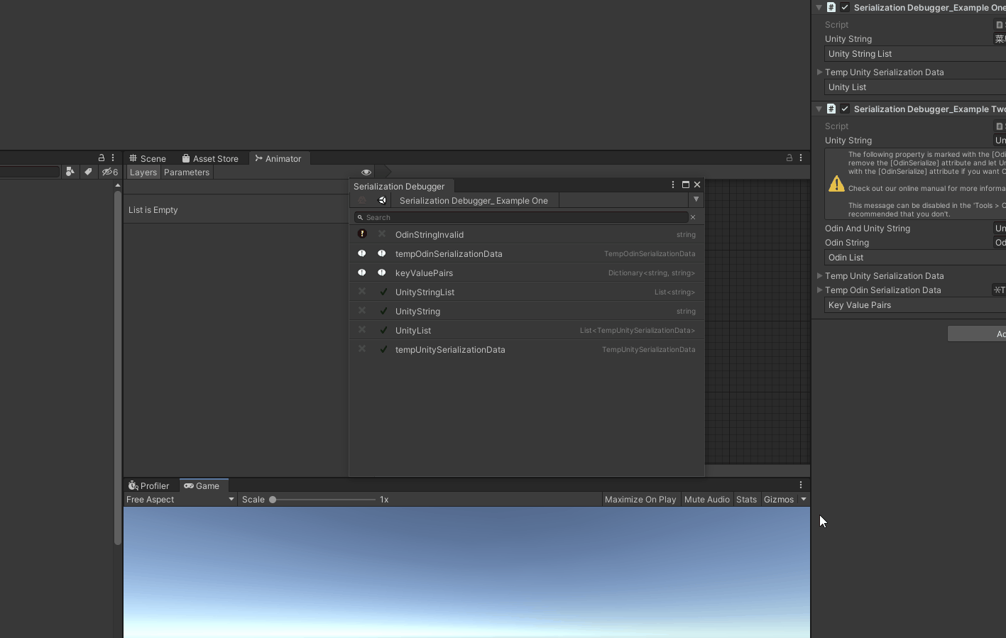 Odin inspector serializationdebugger 